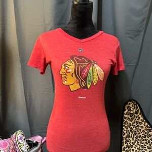 Reebok Red Fitted Short Sleeve T-Shirt